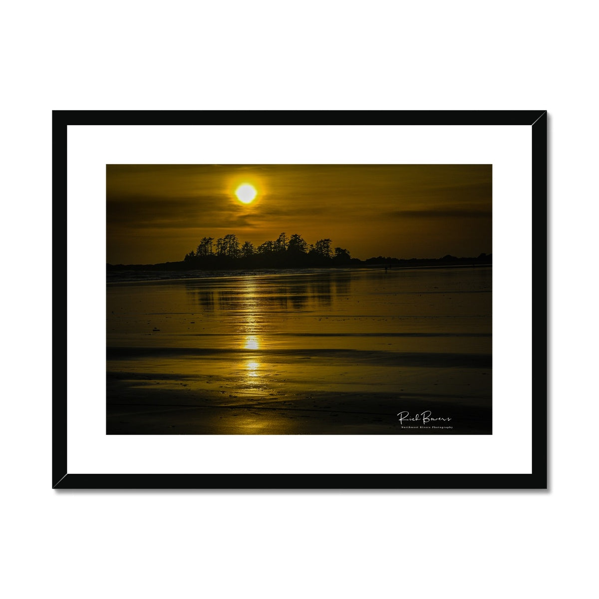 Sunset over the low tide, Tofino BC