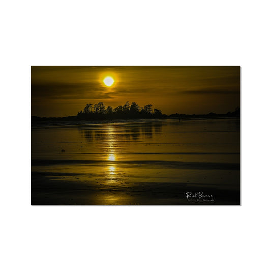 Sunset over the low tide, Tofino BC